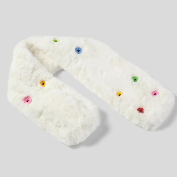 HALARA Cozy White Decorative Scarf NWT - Picture 3 of 8